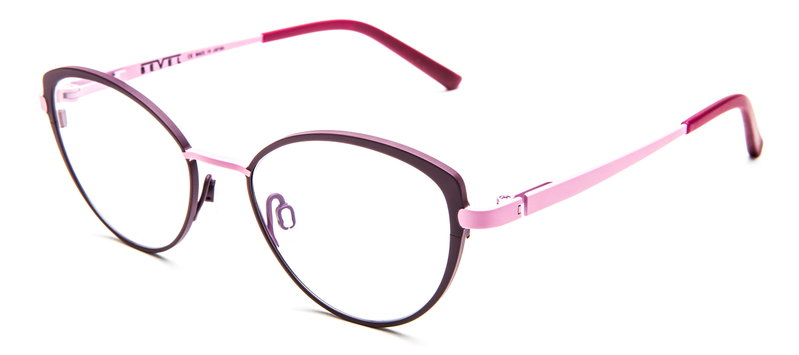 Bevel 8742 Moose Jaw LEPP Leather Pasel Purple Optical Eyeglasses