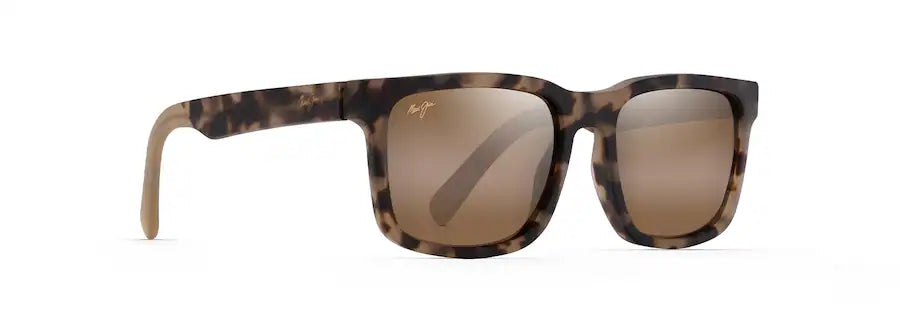 Maui Jim Stone Shack Matte Havana Tortoise with Tan tips HCL Bronze Polarized Sunglasses