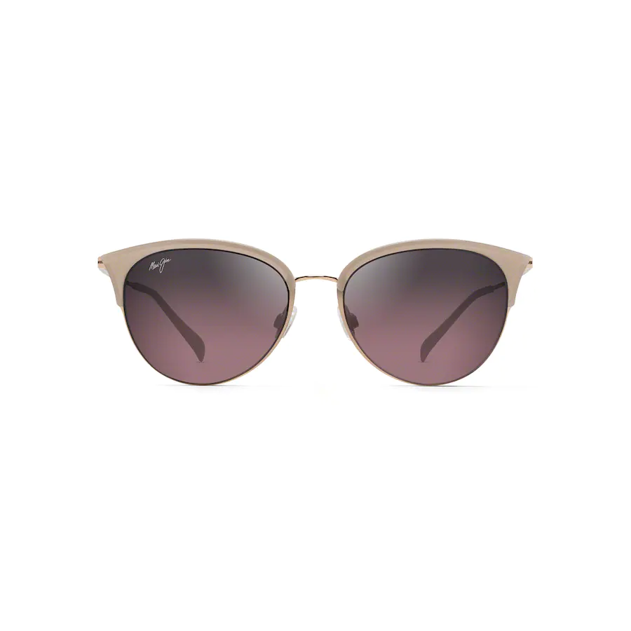 Maui Jim OLILI Milky Almond Rose Lens Polarize Sunglasses