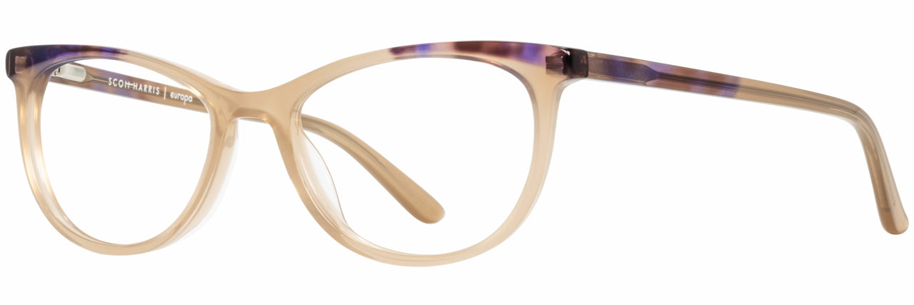 EUROPA EYEWEAR SCOTT HARRIS 642 Warm Sand / Purple Demi-2 49 Small Petite
