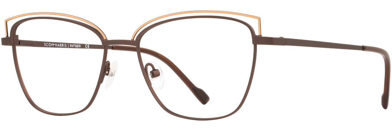 EUROPA EYEWEAR SCOTT HARRIS 832 Chocolate / Sand-2 53
