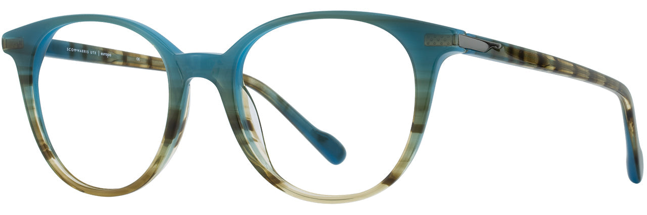 EUROPA EYEWEAR SCOTT HARRIS Teal / Sand-012 BLUE-3 50 Medium