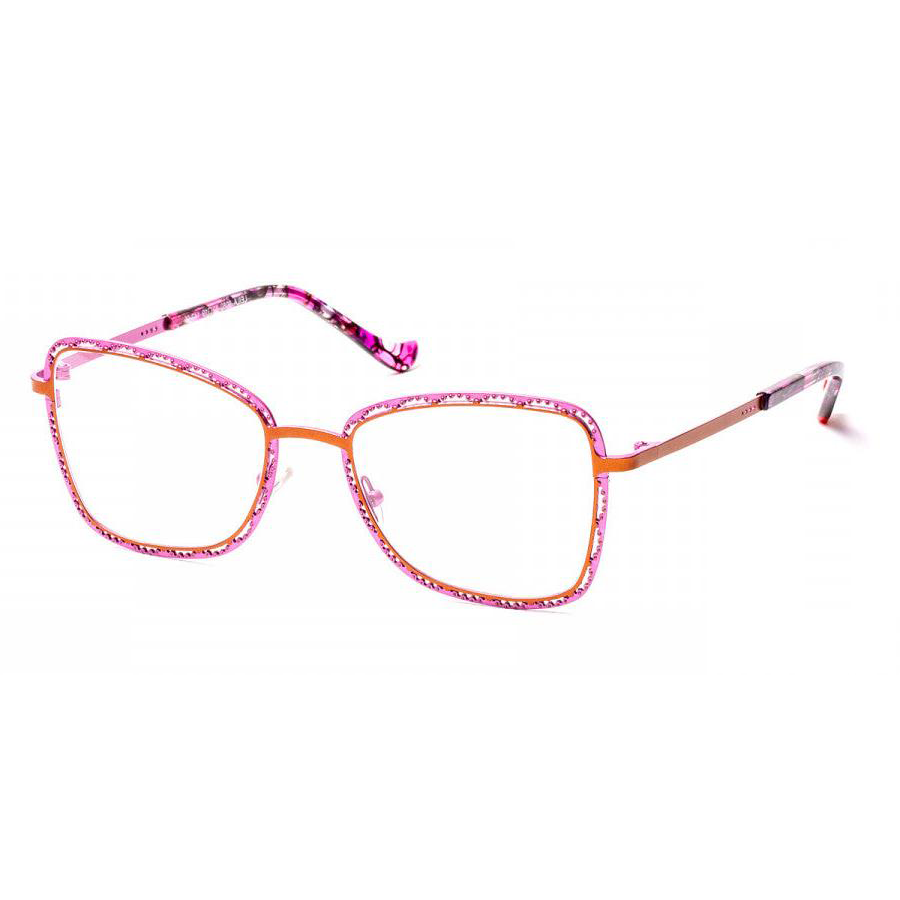 J.F. Rey Boz Leila Brown Pink 9080 Optical Eyeglasses