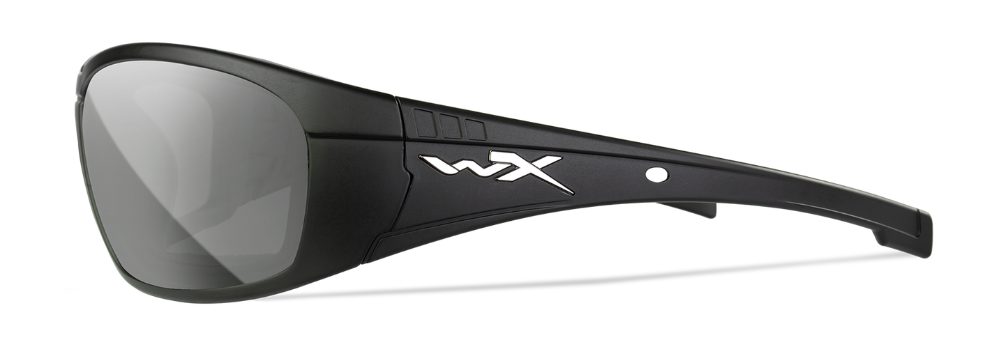 WILEY X CLIMATE CONTROL WX BOSS MATTE BLK GREY SILVER FLASH 68 18 125