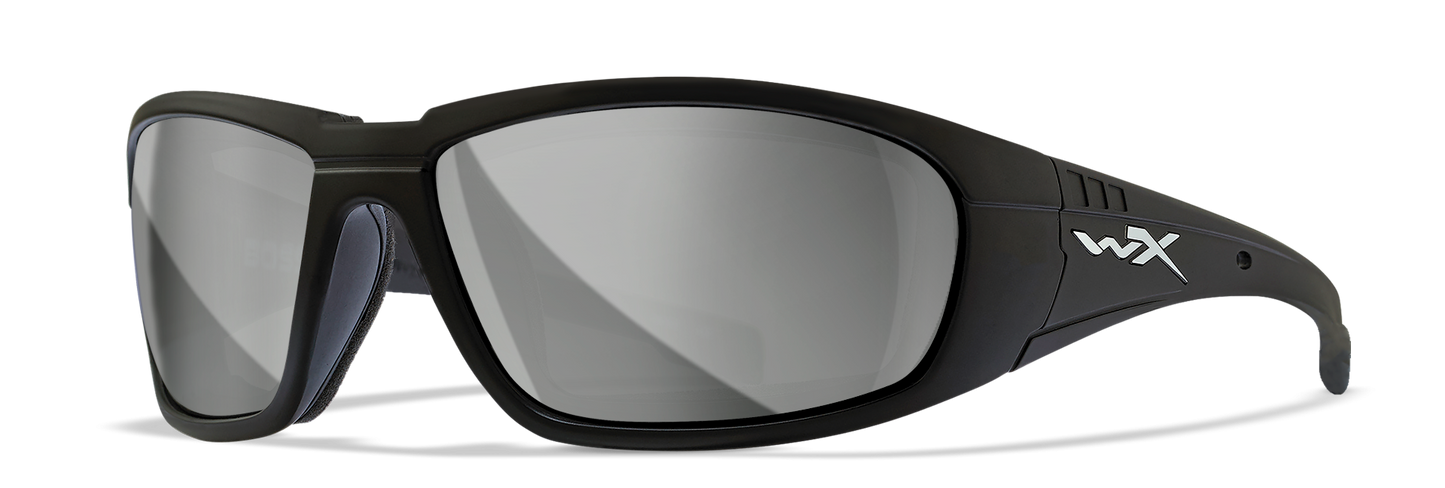 WILEY X CLIMATE CONTROL WX BOSS MATTE BLK GREY SILVER FLASH 68 18 125