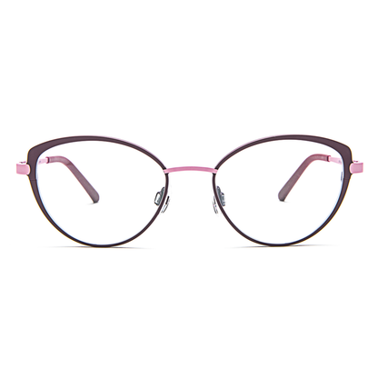 Bevel 8742 Moose Jaw LEPP Leather Pastel Purple Eyeglasses