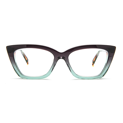 Bevel 8006 Regina Green Gradient Brownish Eyeglasses