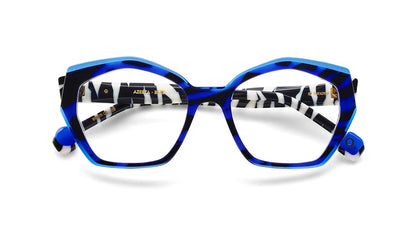 Etnia Barcelona AZEEZA BLZE blue and zebra eyeglasses, front view