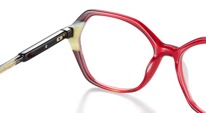 CIANE RDHO red frame and horn-pattern detail