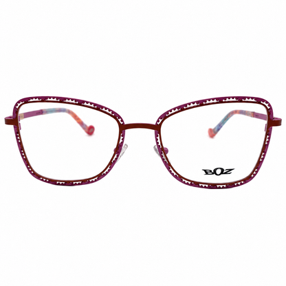 BOZ leila-9080 eyeglasses front view on white background