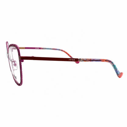 BOZ leila-9080 eyeglasses side or angled view on white background