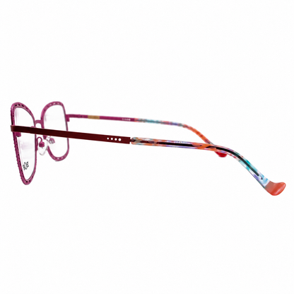 BOZ leila-9080 eyeglasses side or angled view on white background