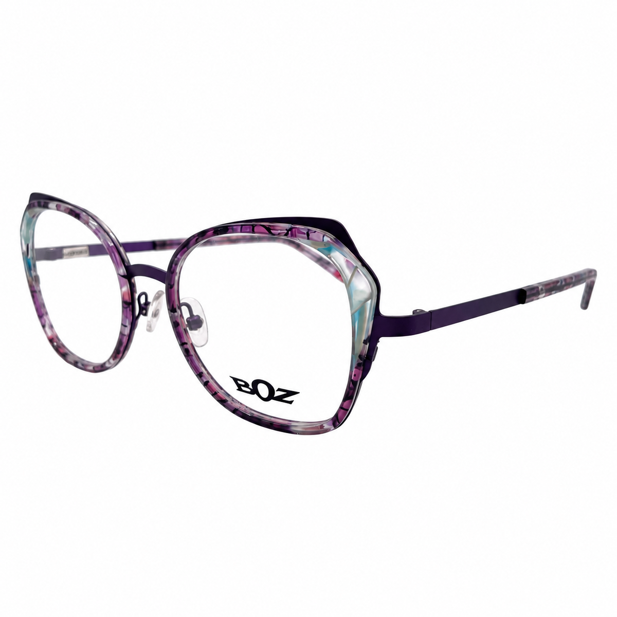 BOZ magda-7540 eyeglasses side or angled view on white background