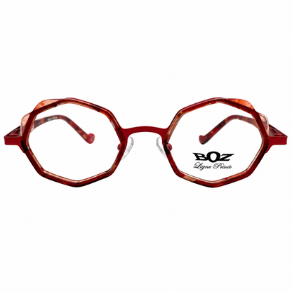 BOZ-MOON-3030-47 eyeglasses front view on white background