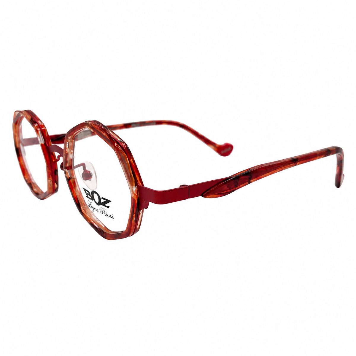 BOZ-MOON-3030-47 eyeglasses three-quarter view on white background