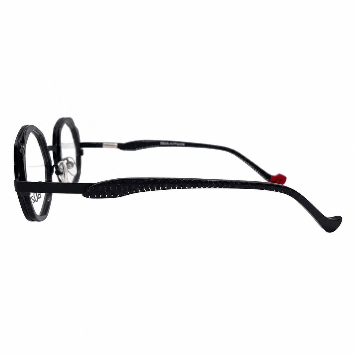 BOZ Nana 0005 Black eyeglasses side view