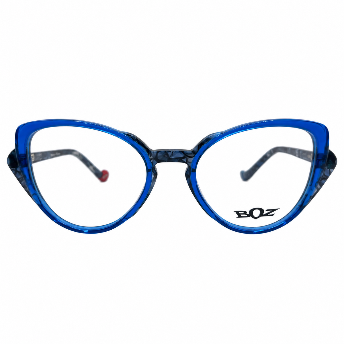 BOZ Noreen 2020 Blue Blue Lace eyeglasses front view
