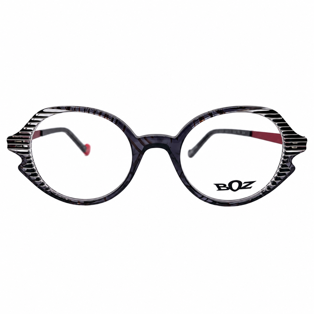 BOZ-ORCHILD-0010 eyeglasses front view on white background
