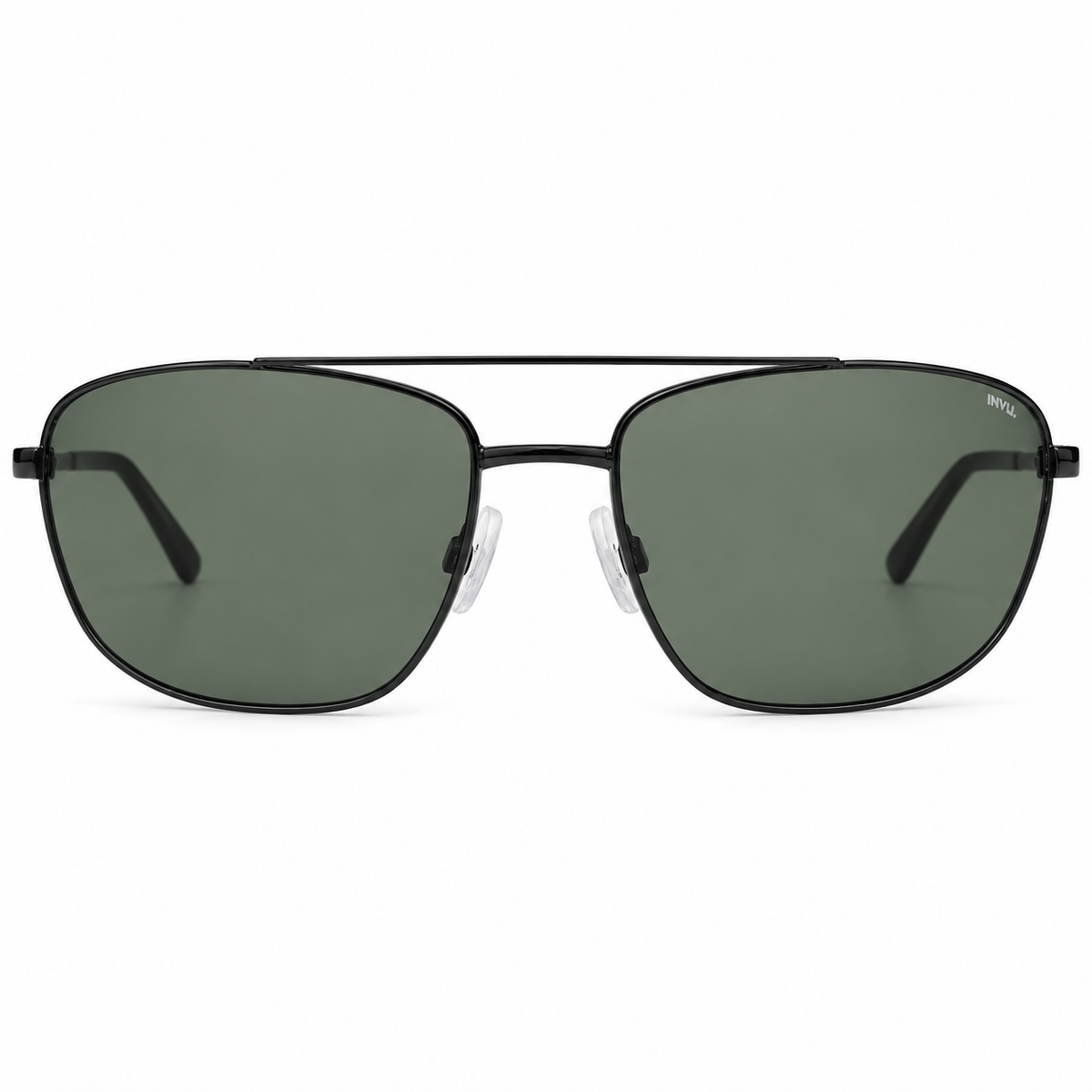 INVU 207 C3 black polarized sunglasses — front view