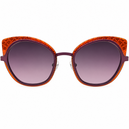 J.F. Rey BOZ Karla 7530 Plum/Red sunglasses, front view